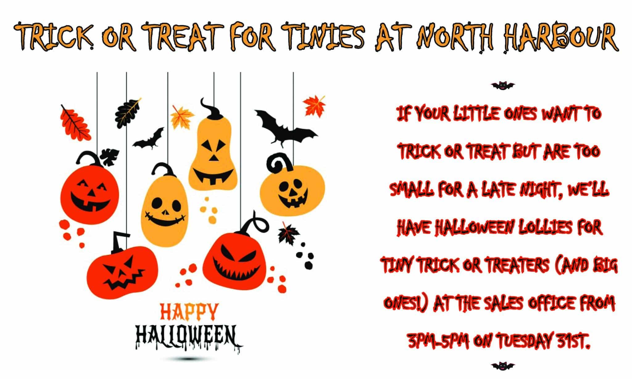 Trick or treat at North Harbour