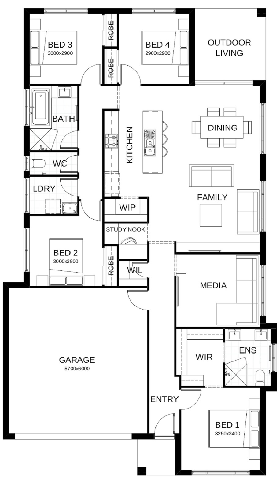 The Avery 191 by Bold Living Floorplan