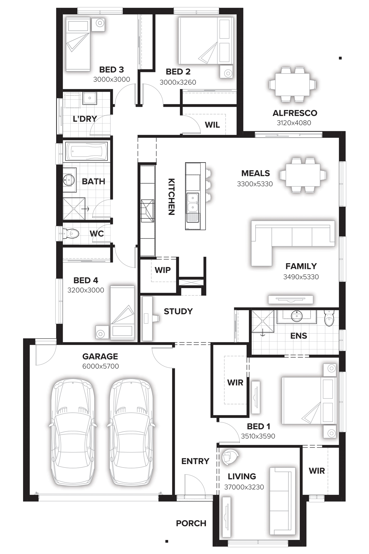 The Hawthorne 238 by Burbank Homes Floorplan